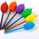 Bright Soft Foam Pen Holder Handles - 6/12pcs, Non-Slip, Ergonomic