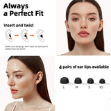 Silicone Ear Plugs for Sleep - Reusable Noise Reducing Earplugs