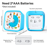 Visual Timer with Silicone Case and Alarm, 60-Minute Countdown