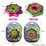 3D Spiral Illusion Fidget Toy for Stress Relief - Plastic