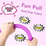 Pop Tubes Sensory Fidget Toy - 5/10 Pcs for Autism & Anxiety