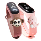 LED Smart Touch Kids Watch Waterproof Sports Clock for Children
