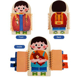 Kids Montessori Busy Book for Fine Motor Skills Training