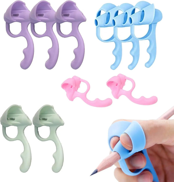Kids Silicone Pen Grip - Ergonomic Pencil Holder for Writing
