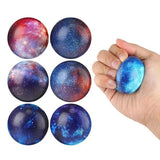 Galaxy Stress Balls Set - 6PC Foam Squeeze Toys for All Ages
