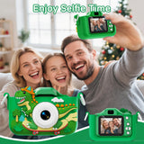 Dinosaur Kids Digital Camera 1080P HD Mini Vlogging Toy