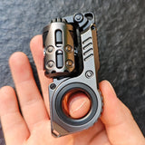 EDC Fidget Slider Magnetic Push Egg Mechanical Toy - Metal