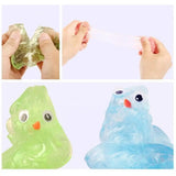 Reusable Liquid Crystal Bouncy Slime Toy Set for Kids