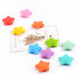 Silicone Baby Teething Beads - 10pcs Soft Star Shape Set