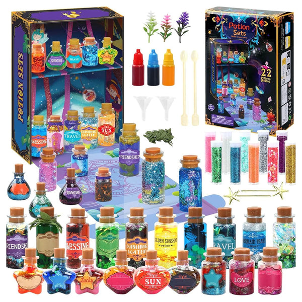DIY Magic Potion Making Kit - 22 Bottles & Craft Supplies