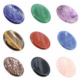 Quartz Worry Stones 35x45mm Oval Massage Healing Crystal