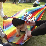 Rainbow Fabric Tunnel for Kids - Indoor Outdoor Play 3M/5M/8M