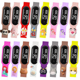 LED Smart Touch Kids Watch Waterproof Sports Clock for Children