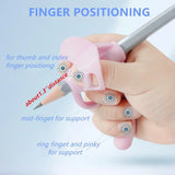 Kids Silicone Pen Grip - Ergonomic Pencil Holder for Writing