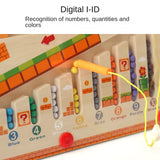 Magnetic Colour & Number Maze Wooden Puzzle Board
