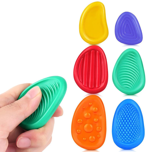 Silicone Fidget Toys 6 Pack for Adults and Kids - Stress Relief
