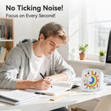 Visual Timer with Silicone Case and Alarm, 60-Minute Countdown