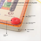 Magnetic Colour & Number Maze Wooden Puzzle Board
