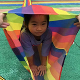 Rainbow Fabric Tunnel for Kids - Indoor Outdoor Play 3M/5M/8M