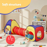 Keezi Kids 3-in-1 Play Tent Teepee with Tunnel for Indoor Outdoor