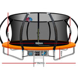 14ft Everfit Kids Trampoline with Ladder and Basketball Hoop