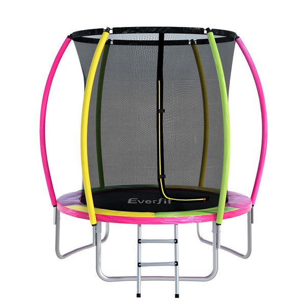 Everfit 6ft Kids Round Trampoline with Safety Net