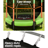 Everfit 4.5FT Kids Trampoline with Safety Net - Green