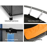 Everfit 4.5FT Kids Trampoline with Safety Net - Orange