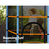 Everfit 4.5FT Kids Trampoline with Safety Net - Orange