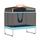 Everfit 6FT Rectangle Trampoline with Swing Enclosure - Orange