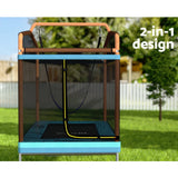 Everfit 6FT Rectangle Trampoline with Swing Enclosure - Orange