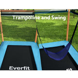 Everfit 6FT Rectangle Trampoline with Swing Enclosure - Orange