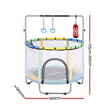 Everfit 55 Inch Kids Trampoline with Basketball Set and Sandbag