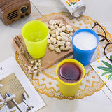 Set of 24 reusable plastic cups, 250 ml, 6 vibrant colors