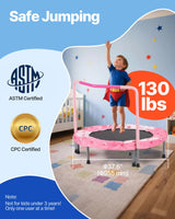 36" Kids Trampoline, Foldable Mini Rebounder for Toddlers