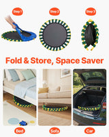 3FT Indoor/Outdoor Trampoline for Kids - Foldable Mini Design