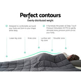 Giselle Weighted Blanket 5kg Microfibre Adult Dark Grey
