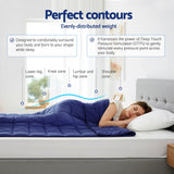 Giselle Bedding Weighted Blanket 6.8kg Blue Microfibre